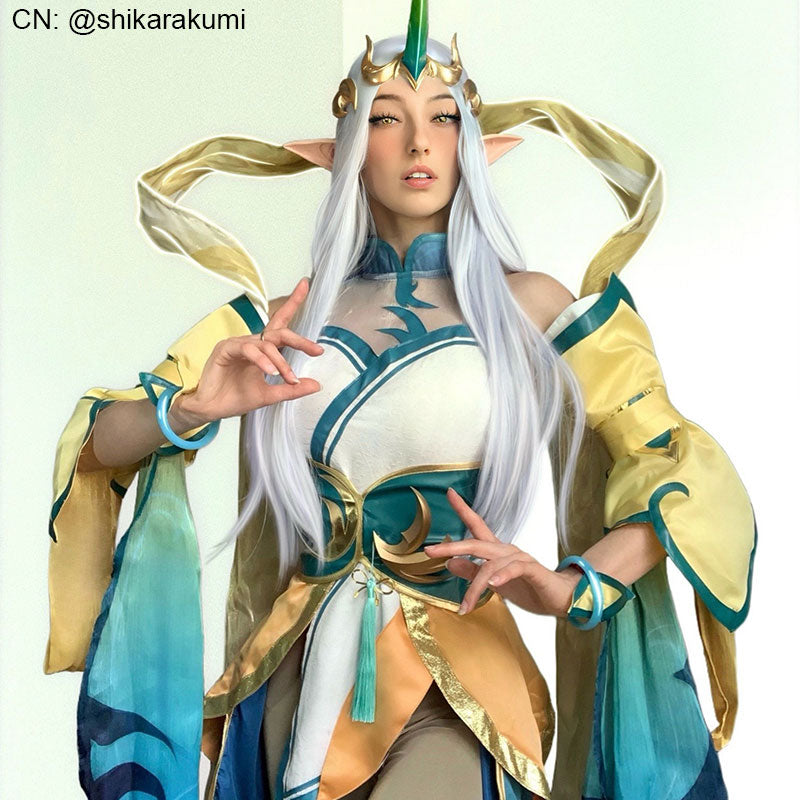 LOL Immortal Journey Soraka Cosplay Costume Halloween Costume