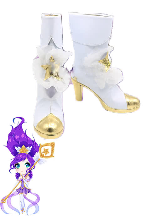 Game LOL Star Guardian Janna Cosplay Shoes Boots