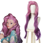 LOL KDA BADDEST Seraphine Pink Mixed Purple Long Cosplay Wigs