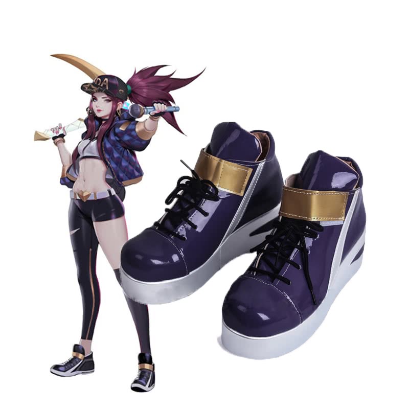 LOL KDA Skin Akali Cosplay Shoes 