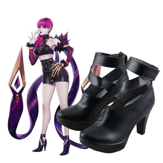 LOL KDA Skin Evelynn Cosplay Shoes