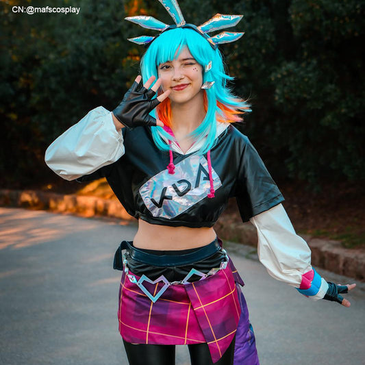 LOL KDA Superfan Neeko Cosplay Costume Halloween Costume