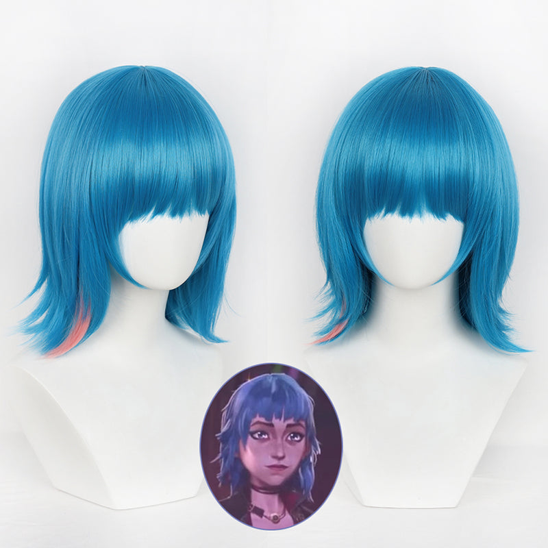 LOL League of Legends Arcane Season 2 Jinx Powder Cosplay Wig