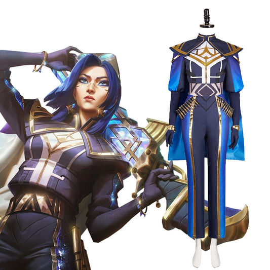 LOL League of Legends Commander Caitlyn Prestige Cosplay Costume