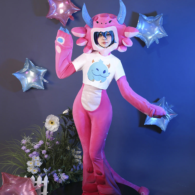 LOL League of Legends Cosplayer Neeko Cosplay Outfit