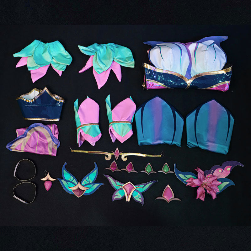 LOL League Of Legends Faerie Court Lux Cosplay Costume