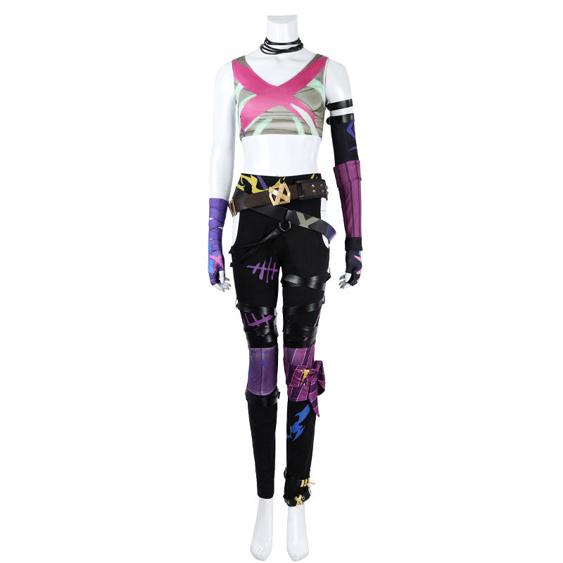 LOL League Of Legends Fractured Jinx Cosplay Costume