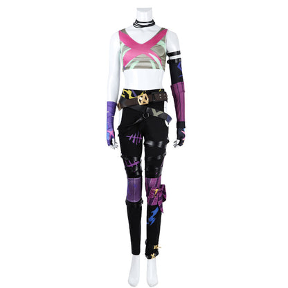 LOL League Of Legends Fractured Jinx Cosplay Costume