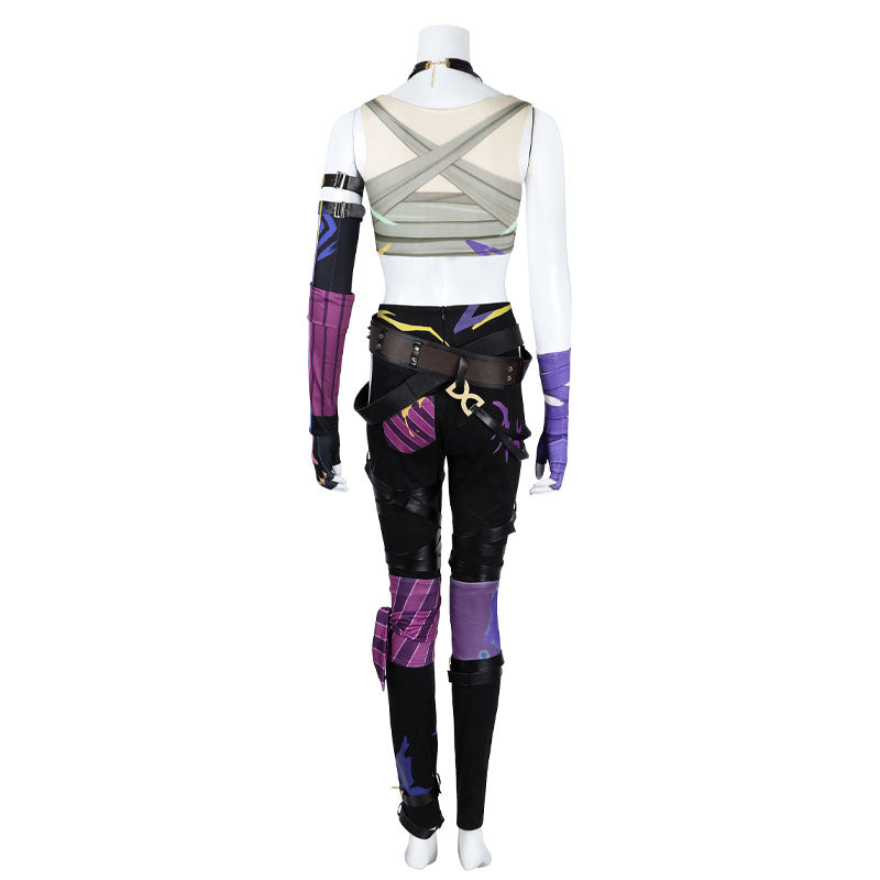 LOL League Of Legends Fractured Jinx Cosplay Costume