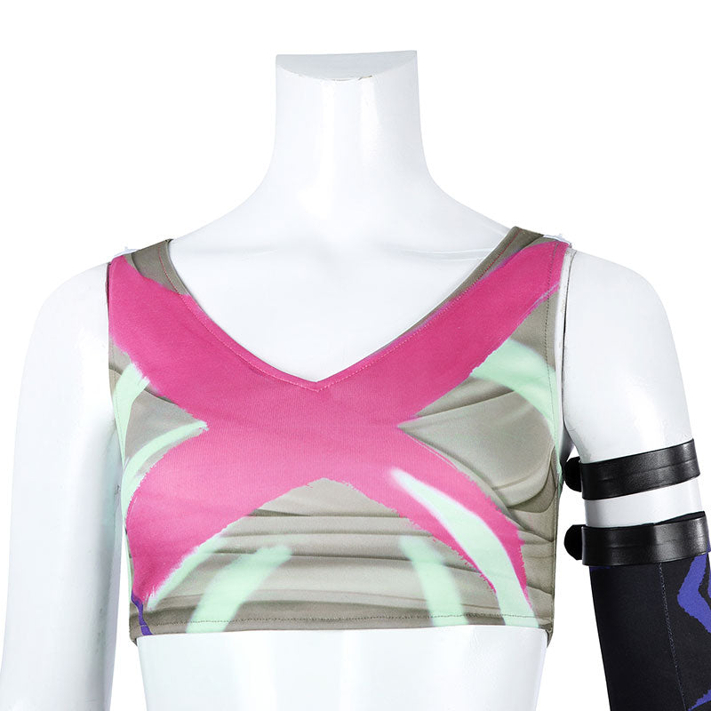 LOL League Of Legends Fractured Jinx Cosplay Costume