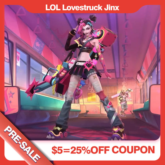 LOL League of Legends Lovestruck Jinx Cosplay Costume