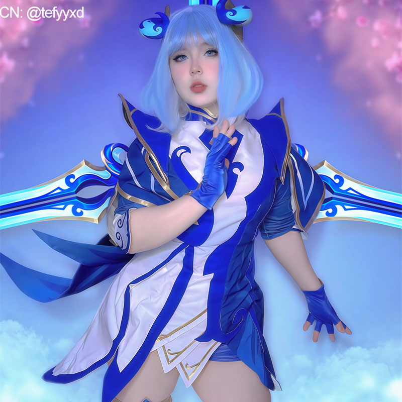 LOL Porcelain Irelia Cosplay Costume