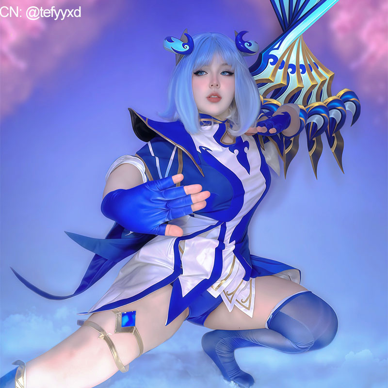 LOL Porcelain Irelia Cosplay Costume