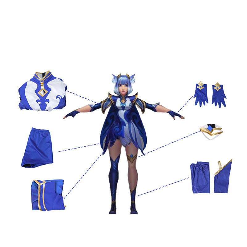 LOL Porcelain Irelia Cosplay Costume