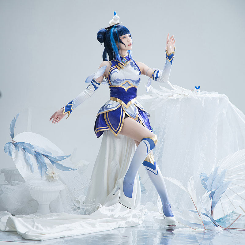 LOL League of Legends Porcelain Lux Cosplay Costume