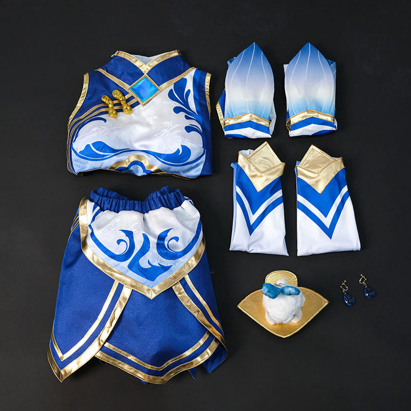 LOL League of Legends Porcelain Lux Cosplay Costume