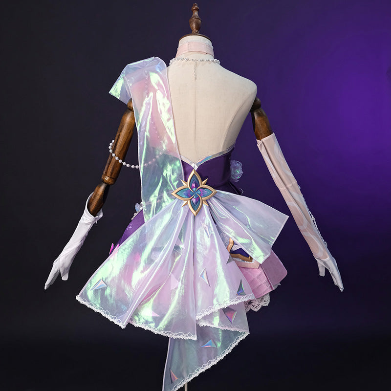 LOL League of Legends Prestige Crystal Rose Lux Cosplay Costume