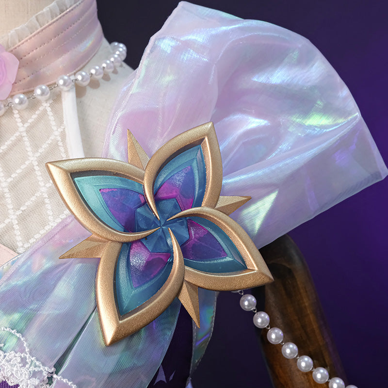 LOL League of Legends Prestige Crystal Rose Lux Cosplay Costume