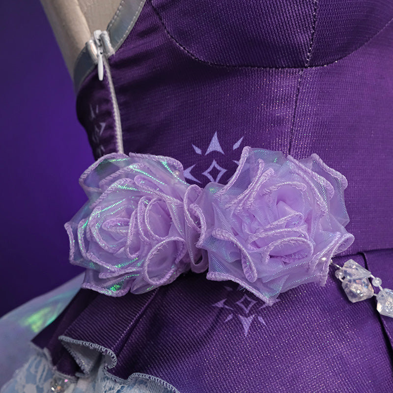 LOL League of Legends Prestige Crystal Rose Lux Cosplay Costume