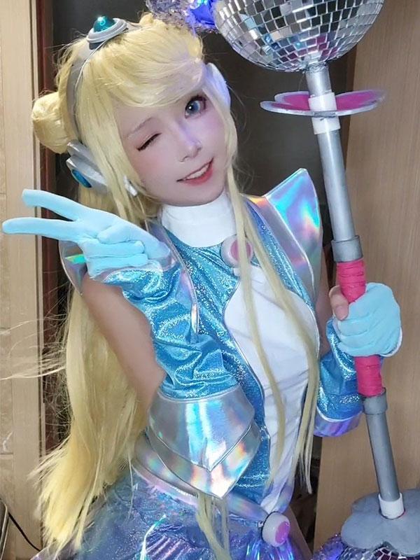 LOL  Space Groove Lux Cosplay Costume And Wigs