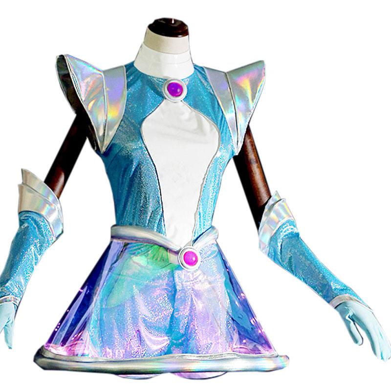 LOL  Space Groove Lux Cosplay Costume And Wigs