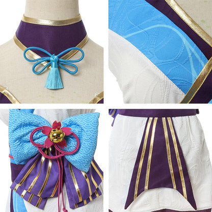 【In Stock】LOL Spirit Blossom Ahri Cosplay Costume-C