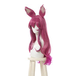 LOL Spirit Blossom Ahri Pink Mixed Long Cosplay Wigs 