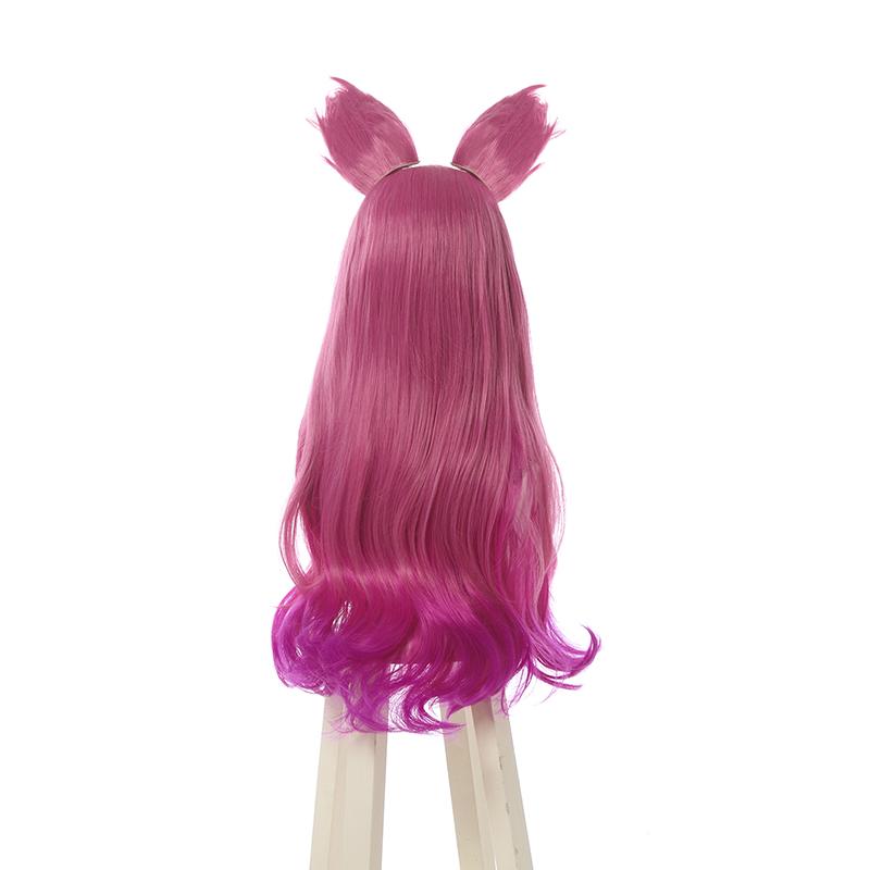 LOL Spirit Blossom Ahri Pink Mixed Long Cosplay Wigs 