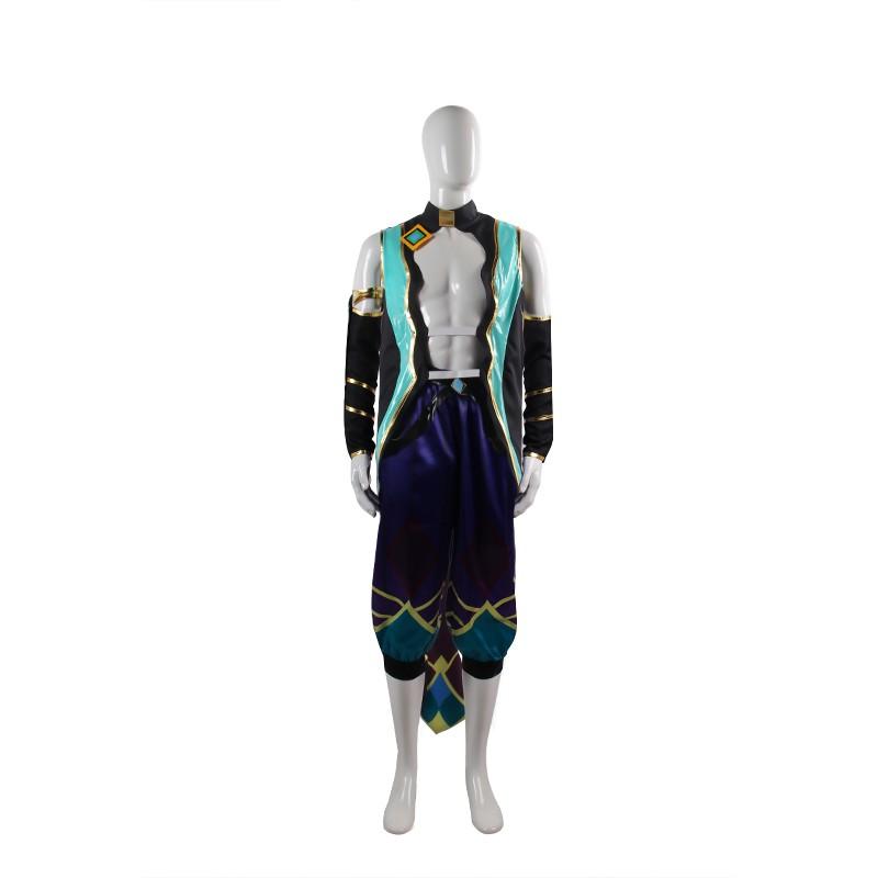 LOL Star Guardian  Rakan Male Battle Suit Cosplay Costume