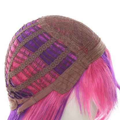LOL Star Guardian Xayah Pink Mixed Purple Long Cosplay Wigs