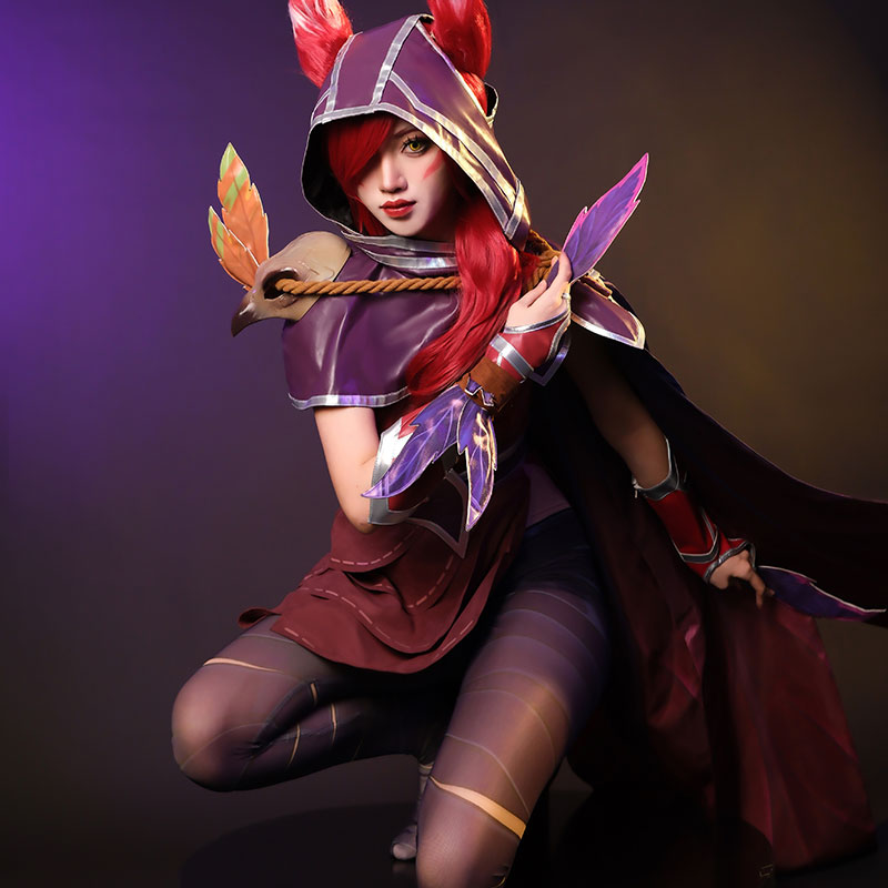LOL  Xayah The Rebel Cosplay Costume
