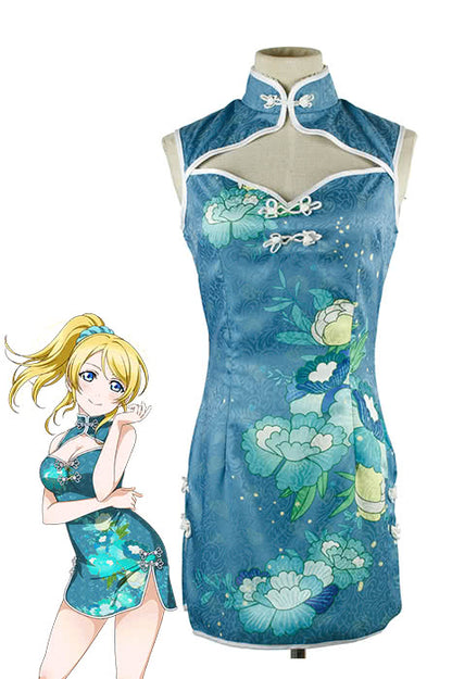 Love Live! Eli Ayase Cheongsam Cosplay Costume