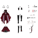 Love and Deepspace Beyond Cloudfall Scarlet Passion Cosplay Costume