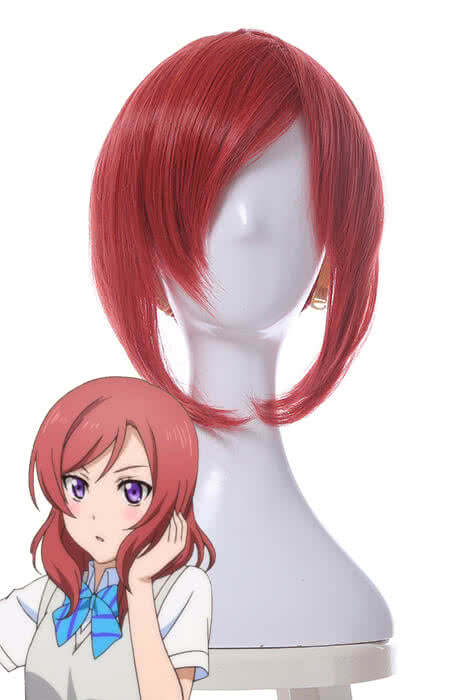 Love Live! Maki Nishikino Orange Short Cosplay Wigs