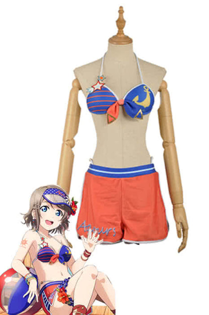 Love Live Sunshine Angel Aqours Unawaken You Watanabe Swimsuit Anime Cosplay Costumes