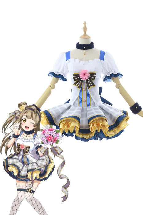 Love Live Bouquet Awaken Minami Kotori Gray Dress Anime Cosplay Costumes