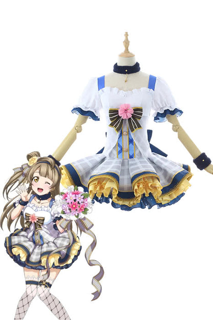 Love Live Bouquet Awaken Minami Kotori Gray Dress Anime Cosplay Costumes