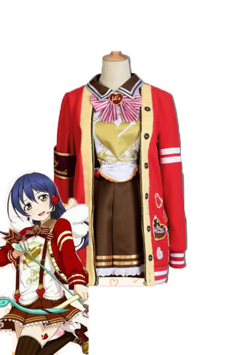 LoveLive Valentine's Day Sonoda Umi Short Dress Suit Cosplay Costumes