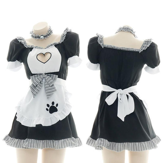 Loving Cutout Cute Maid Suit Cosplay Costume