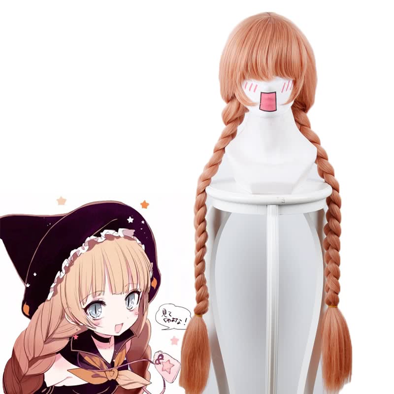 Magical Girl Raising Project Tsubame Murota Top Speed Orange Synthetic Cosplay Wigs