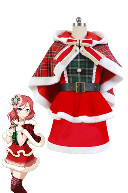 Love Live Nishikino Maki Christmas Dresses Cosplay Costumes