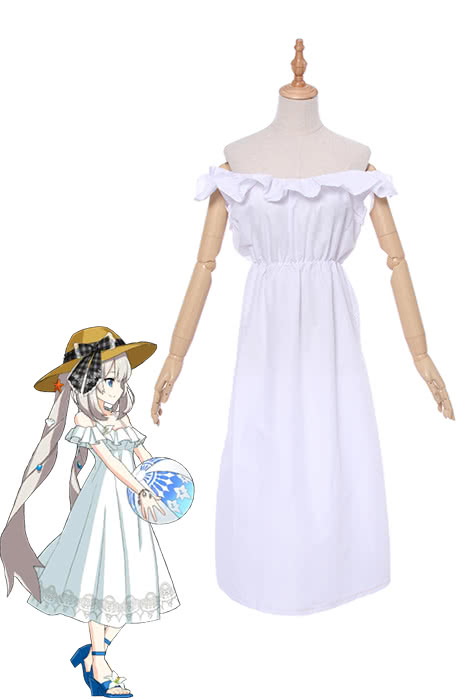Fate/Grand Order Rider Marie Antoinette White Dress Cosplay Costumes