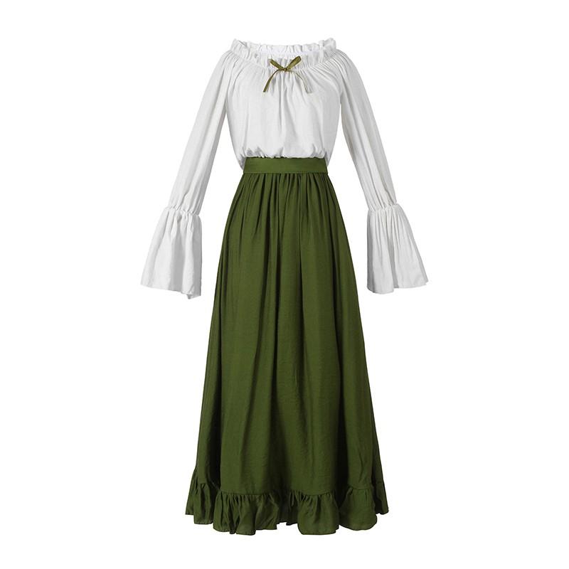 Vintage Dress Women Renaissance Halloween Cosplay Costume