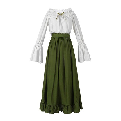 Vintage Dress Women Renaissance Halloween Cosplay Costume