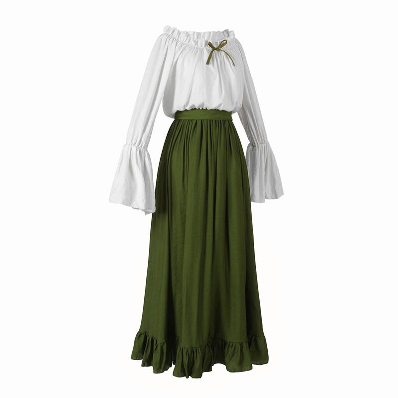 Vintage Dress Women Renaissance Halloween Cosplay Costume