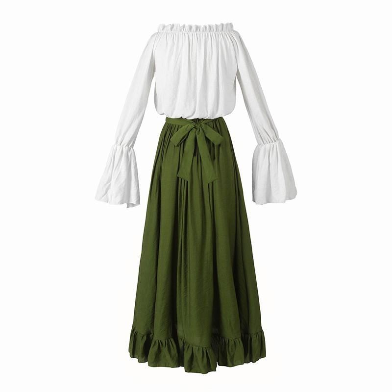 Vintage Dress Women Renaissance Halloween Cosplay Costume