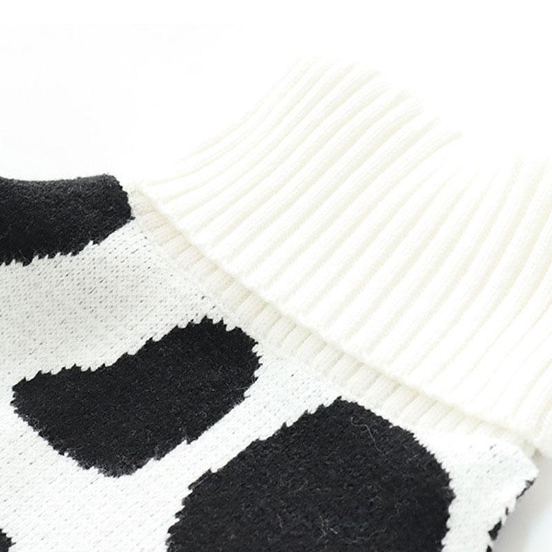 Japanese Milk Cow High Neck Backless Sweater Underwear