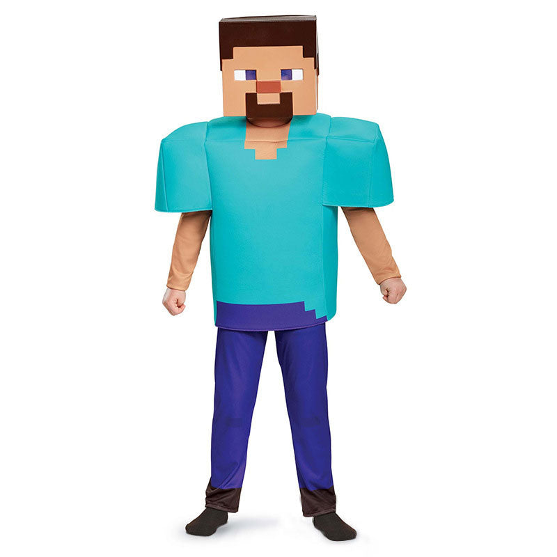 Minecraft  Alex Steve Skeleton Cosplay Costumes Full Set