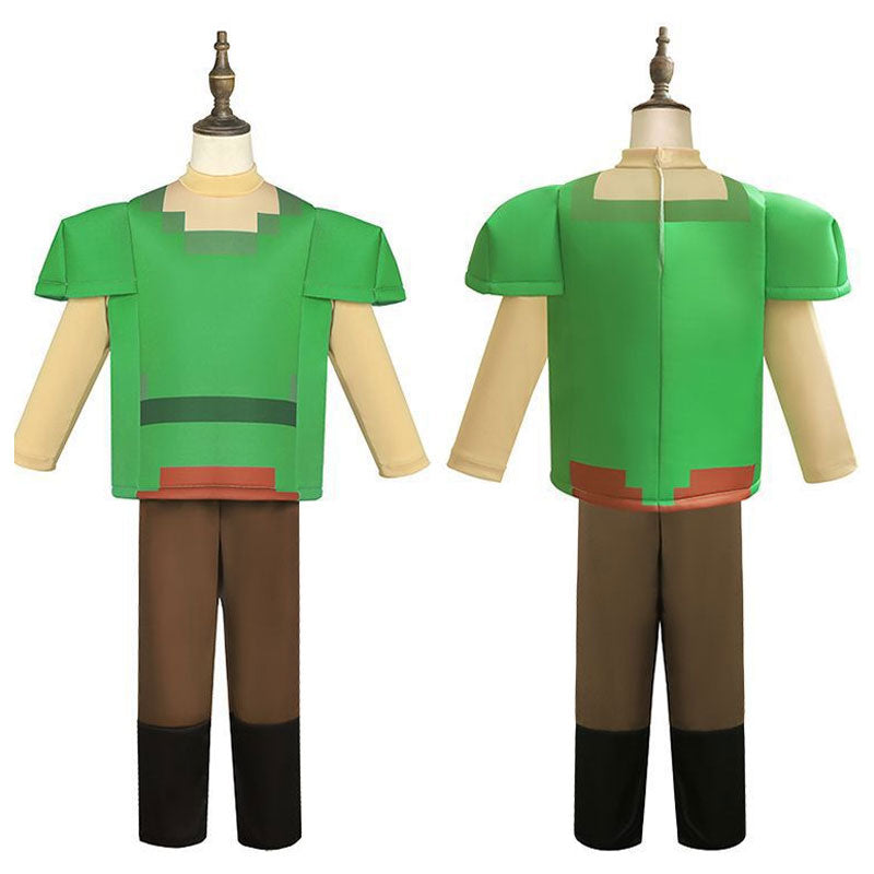 Minecraft  Alex Steve Skeleton Cosplay Costumes Full Set