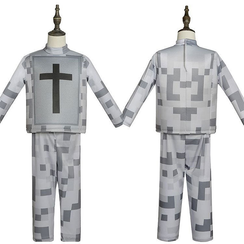 Minecraft  Alex Steve Skeleton Cosplay Costumes Full Set